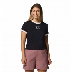 Columbia Koszulka Rolling Bend 2120001010. Czarne t-shirty damskie Columbia, m, bez wzorów, bez kołnierzyka. Za 93.99 zł.