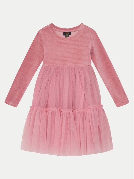 OVS Sukienka elegancka 2144438 Różowy Regular Fit. Czerwone sukienki dziewczęce OVS, bez wzorów, z bawełny, bez ramiączek. Za 99.99 zł.