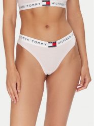Tommy Hilfiger Stringi UW0UW06039 Różowy. Czerwone stringi damskie Tommy Hilfiger, xs, bez wzorów, z bawełny. Za 89.99 zł.