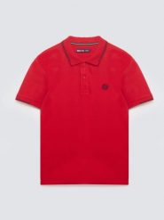 Koszulka męska polo bordowa Polian 604. Czerwone koszulki polo męskie Big Star, l, z aplikacjami, z bawełny, bez ramiączek. Za 139.99 zł.