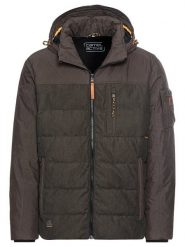 Camel Active Kurtka przejściowa w kolorze antracytowym rozmiar: 58. Czarne kurtki męskie Camel Active, z aplikacjami, ze skóry, bez kaptura. Za 409.00 zł.