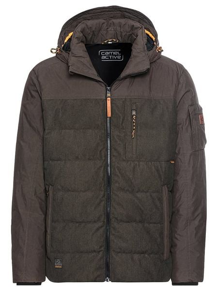 Camel Active Kurtka przejściowa w kolorze antracytowym rozmiar: 56. Czarne kurtki męskie Camel Active, z aplikacjami, ze skóry, bez kaptura. Za 356.78 zł.