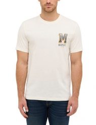 Męski T-Shirt Mustang Style Austin Whisper White 1016868 2013. Białe t-shirty męskie Mustang, m, bez wzorów, bez kołnierzyka. Za 79.99 zł.