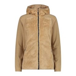 Kurtka polarowa z stałym kapturem dla kobiet CMP. Brązowe kurtki damskie CMP, xl, bez wzorów, z polaru, z kapturem. Za 340.00 zł.