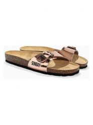 Sunbay Klapki "Jasmin" w kolorze jasnoróżowym rozmiar: 41. Czerwone klapki damskie Sunbay, bez wzorów, bez obcasa. Za 149.95 zł.