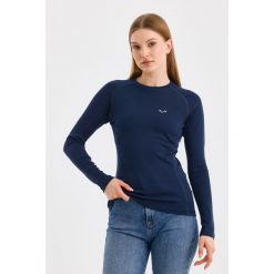 Alize - damska koszulka termoaktywna 100% merino (195 g/m²). Niebieskie bielizna termoaktywna damska WOOLONA, m, bez wzorów, z wełny. W wyprzedaży za 297.00 zł.