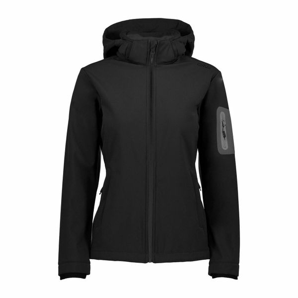 Kurtka softshell damska CMP Wilma Jacket Zip Hood. Czarne kurtki damskie CMP, xl, bez wzorów, z softshellu, bez kaptura. Za 340.20 zł.