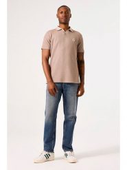 Garcia Koszulka polo w kolorze beżowym rozmiar: XL. Brązowe koszulki polo męskie Garcia, xl, bez wzorów, bez ramiączek. Za 144.92 zł.