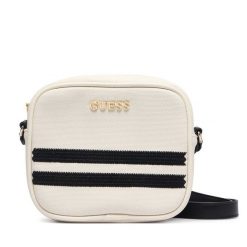 Torebka Guess. Białe listonoszki damskie Guess, z aplikacjami, bez dodatków. Za 264.99 zł.
