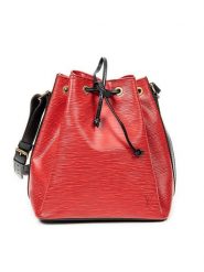 Louis Vuitton Skórzana torebka w kolorze czerwono-czarnym - 24 x 26 x 18 cm rozmiar: onesize. Czarne torebki klasyczne damskie Louis Vuitton, bez wzorów, z materiału, bez dodatków. Za 3,145.99 zł.