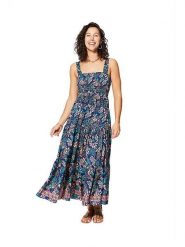 Ipanima Sukienka w kolorze granatowym rozmiar: 34/36. Niebieskie sukienki damskie Ipanima, na co dzień, bez wzorów, bez kołnierzyka, bez ramiączek, maxi, proste. Za 78.99 zł.