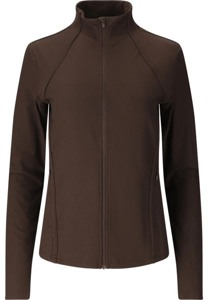 Damska bluza zapinana na zamek Athlecia Thrine. Brązowe bluzy sportowe damskie Athlecia, l, bez wzorów, z materiału, bez ramiączek, długie, bez kaptura. Za 233.00 zł.