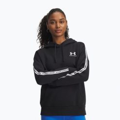Bluza Under Armour Icon Fleece Taped Hoody. Czarne bluzy bez kaptura damskie Under Armour. Za 219.99 zł.