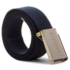 Pasek Męski Lacoste. Niebieskie paski męskie Lacoste, bez wzorów. Za 189.99 zł.