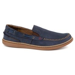 Olivier Buty męskie wsuwane mokasyny 314GT granatowe niebieskie. Niebieskie mokasyny męskie z jeansu. Za 351.82 zł.
