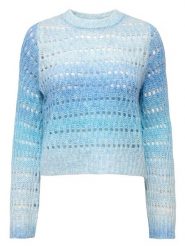 ONLY Sweter w kolorze błękitnym rozmiar: L. Niebieskie swetry klasyczne damskie Only, l, ze splotem, bez kołnierzyka. Za 74.46 zł.
