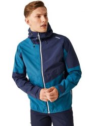 Regatta Kurtka przeciwdeszczowa "Deserto II" w kolorze niebieskim rozmiar: L. Niebieskie kurtki outdoor męskie Regatta, l, bez wzorów, bez kaptura. Za 205.45 zł.