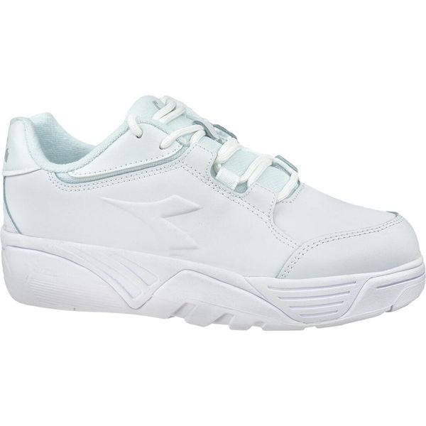 Buty sportowe damskie Diadora Majesty. Białe buty sportowe na co dzień damskie Diadora, bez wzorów, z materiału, trekkingowe. Za 229.99 zł.