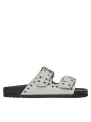 DeeZee Klapki MXCR-208 Niebieski. Niebieskie klapki damskie DeeZee, bez wzorów, z materiału, bez obcasa. Za 149.99 zł.