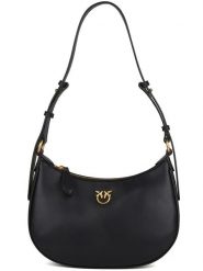 Pinko Skórzana torebka w kolorze czarnym - 27 x 17 x 7 cm rozmiar: onesize. Czarne torebki klasyczne damskie Pinko, bez wzorów, z materiału, bez dodatków. Za 1,053.95 zł.