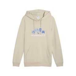 Bluza z kapturem OM. Brązowe bluzy z kapturem męskie Puma, l, z materiału. Za 276.50 zł.