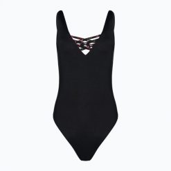 Strój kąpielowy jednoczęściowy damski EA7 Emporio Armani Water Sports BW Tape. Czarne stroje jednoczęściowe damskie EA7 Emporio Armani, l, bez wzorów. Za 219.99 zł.