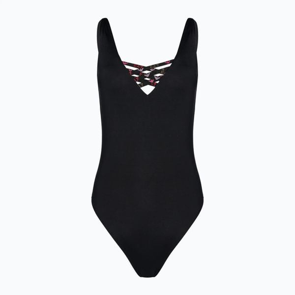 Strój kąpielowy jednoczęściowy damski EA7 Emporio Armani Water Sports BW Tape. Czarne stroje jednoczęściowe damskie EA7 Emporio Armani, l, bez wzorów. Za 219.99 zł.