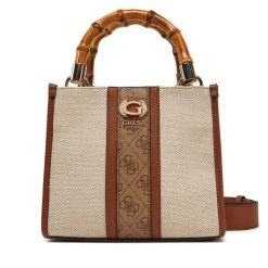 Torebka Guess. Brązowe torebki klasyczne damskie Guess, z aplikacjami, bez dodatków. Za 379.99 zł.