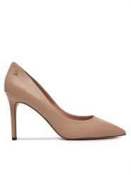 Tommy Hilfiger Szpilki Essential Pointed Pump FW0FW07533 Beżowy. Brązowe szpilki Tommy Hilfiger, bez wzorów, ze skóry, bez obcasa. Za 519.99 zł.