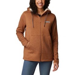 Damska bluza polarowa Columbia Weather Sherpa z pełnym zamkiem błyskawicznym. Brązowe bluzy bez kaptura damskie Columbia, xs, z polaru. W wyprzedaży za 560.00 zł.