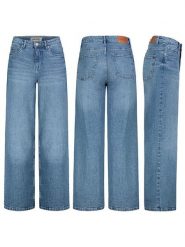 Sublevel Dżinsy - Comfort fit - w kolorze niebieskim rozmiar: XS. Niebieskie jeansy damskie Sublevel, z podwyższonym stanem. Za 78.66 zł.