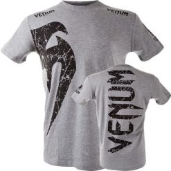 Koszulka sportowa męska Venum Giant. Szare t-shirty sportowe męskie VENUM, m, bez ramiączek. Za 129.99 zł.