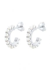 Elli Damskie Creoles Elegant with Perły syntetycznew srebrze próby 925 Kolczyki 1 ct. Białe kolczyki damskie Elli, z perłą, srebrne. Za 303.99 zł.