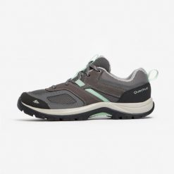 Buty turystyczne damskie Quechua MH100. Szare obuwie trekkingowe damskie QUECHUA, na lato. Za 169.99 zł.