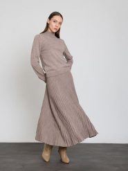 BGN Spódnica w kolorze beżowym rozmiar: 40. Brązowe spódniczki damskie BGN, bez wzorów, maxi, proste. Za 108.99 zł.