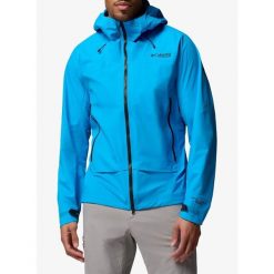 Kurtka z membraną męska Columbia Saudan Pro 3L Shell. Niebieskie kurtki męskie Columbia, l, bez wzorów, sportowe, bez kaptura. Za 1,143.99 zł.