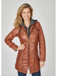 7eleven Skórzany płaszcz w kolorze jasnobrązowym rozmiar: 46. Brązowe płaszcze damskie 7eleven, bez wzorów, ze skóry. Za 630.99 zł.