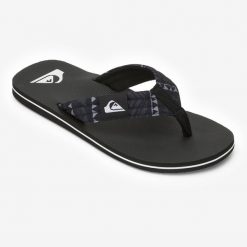 Second Life - Japonki męskie Quiksilver Molokai Layback - Stan Doskonały. Czarne klapki i japonki męskie Quiksilver, z bawełny. Za 101.99 zł.