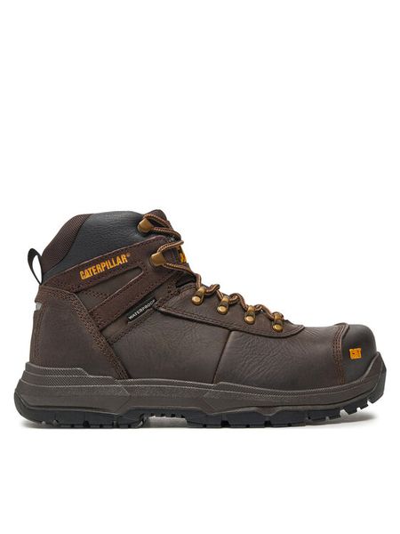 CAT Footwear Trapery Pneumatic 2.0 St S3 Wr Hro Src P725694 Brązowy. Brązowe buty zimowe męskie CAT Footwear, ze skóry, bez zapięcia. Za 599.99 zł.