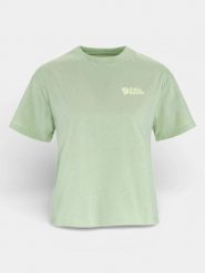 Koszulka z nadrukiem damska Fjallraven Archive Logo T-shirt. Zielone t-shirty damskie Fjällräven, l, bez wzorów, z bawełny, bez ramiączek. Za 236.49 zł.