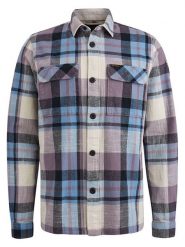 PME Legend Koszula - Regular fit - w kolorze fioletowo-błękitno-kremowym rozmiar: L. Brązowe koszule męskie PME Legend, l, bez wzorów, z bawełny, bez kołnierzyka, bez ramiączek. Za 188.40 zł.