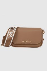 VALENTINO Brązowa listonoszka Miramar Flap Bag. Brązowe listonoszki damskie Valentino by Mario Valentino, bez wzorów, małe, bez dodatków. W wyprzedaży za 309.99 zł.