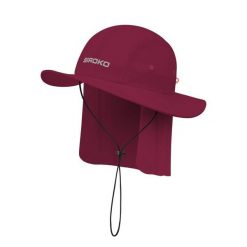 Turystyczny kapelusz przeciwsłoneczny Trekking Siroko Tatra Maroon. Brązowe kapelusze damskie SIROKO, bez wzorów, z materiału. Za 126.00 zł.