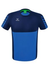 Koszulka Erima Six Wings niebieska junior. Niebieskie topy sportowe damskie Erima, bez wzorów, z materiału, bez ramiączek. Za 230.99 zł.
