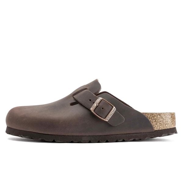Klapki Birkenstock Boston Leoi Dorosłych. Brązowe klapki damskie Birkenstock. Za 549.00 zł.