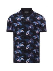Finshley & Harding koszulka polo Mężczyźni Bawełna niebieski, L. Niebieskie koszulki polo męskie Finshley & Harding, na lato, l, bez wzorów, z bawełny, bez ramiączek. Za 129.95 zł.
