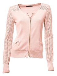 Heine Kardigan w kolorze jasnoróżowym rozmiar: 36. Różowe kardigany damskie Heine, bez wzorów, z bawełny. Za 173.99 zł.