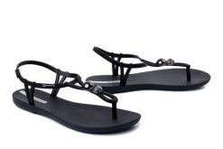 IPANEMA 83512 Class Spheres Sand Fem AQ957 black/silver, sandały damskie. Czarne sandały damskie Ipanema, bez wzorów, bez obcasa. Za 104.93 zł.