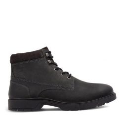 Trapery Lasocki. Czarne buty zimowe męskie Lasocki, bez zapięcia. Za 279.99 zł.