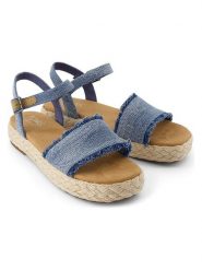 TOMS Sandały w kolorze niebieskim rozmiar: 38. Niebieskie sandały damskie Toms, bez wzorów, bez obcasa. Za 144.95 zł.